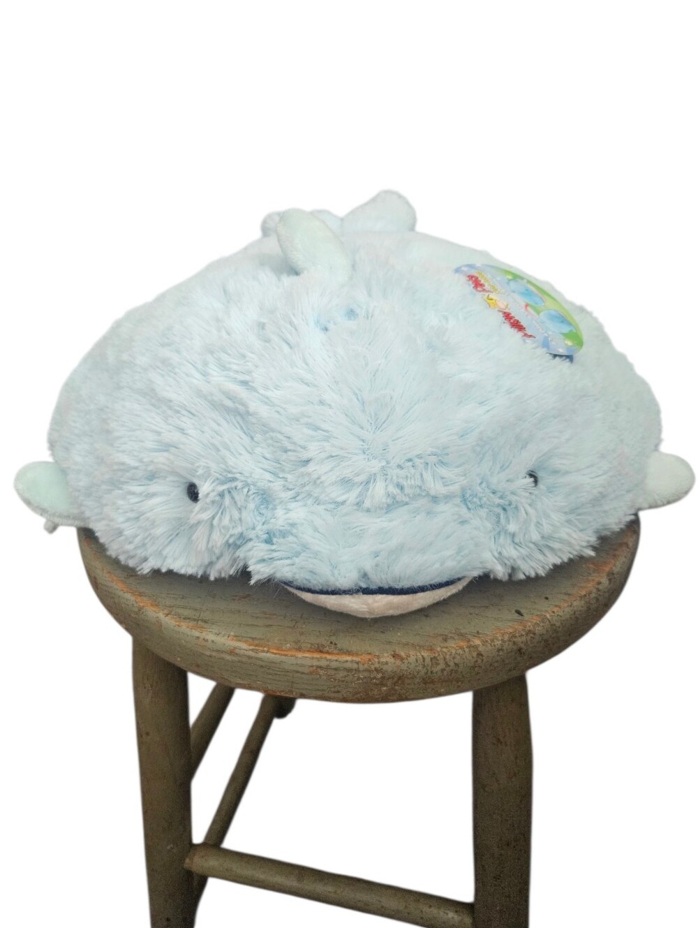 Pillow Pets Pee-Wee "Squeaky" Dolphin Plush 2010 Rare Retired NWT